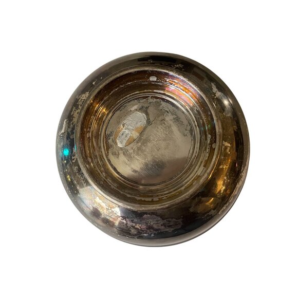 Vintage 1953 MCM Reed & Barton silver plated footed bowl #104 collectable hourgl - Picture 6 of 8